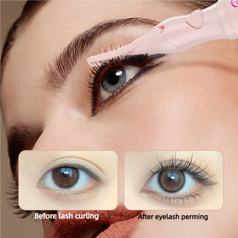 Electric Heated Eyelash Curler LED Digital Display with Temperature Control Long Lasting Curl Setter Portable Beauty Tool
