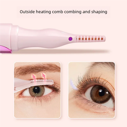 Electric Heated Eyelash Curler LED Digital Display with Temperature Control Long Lasting Curl Setter Portable Beauty Tool